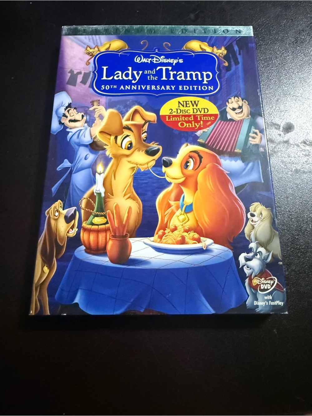 Walt Disney's Lady and the Tramp 50th Anniversary DVD platinum edition set bx5